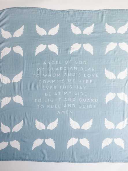 Guardian Angel Baby Swaddle (Blue)