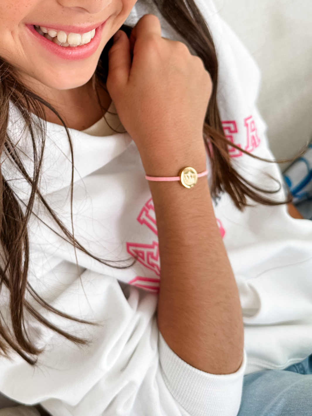 Daughter of the King Bracelet Pink Lily and Lamb