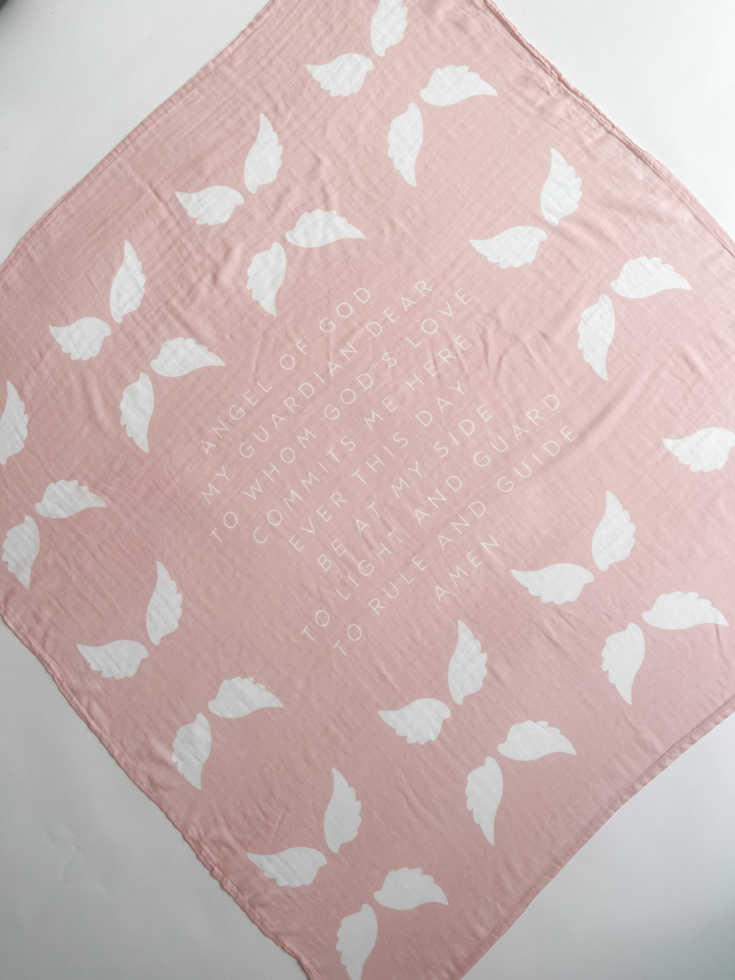 Guardian Angel Baby Swaddle (Pink) – Lily and Lamb