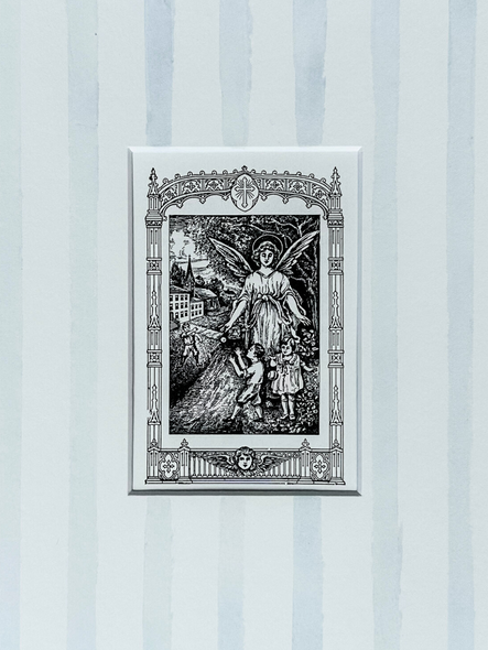 Guardian Angel Matted Print (Blue)