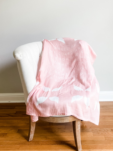 Guardian Angel Baby Swaddle (Pink)