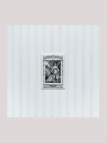 Guardian Angel Matted Print (Pink)