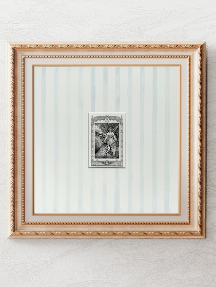 Guardian Angel Matted Print (Blue)